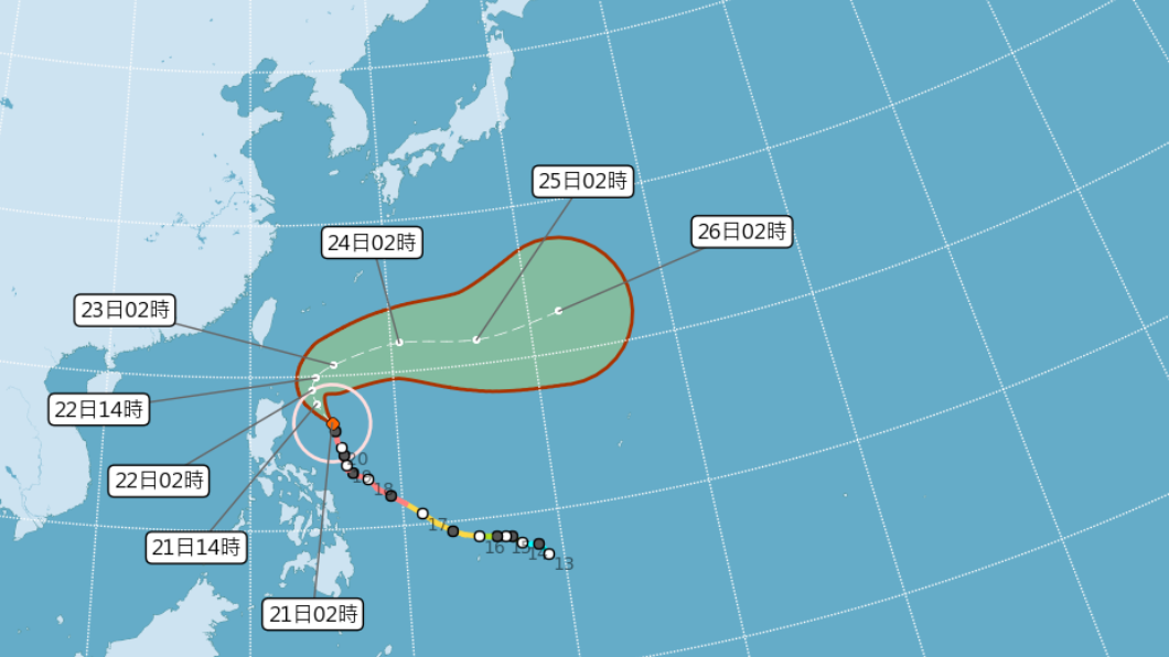 舒力基明最靠近台灣　恆春半島預料掀5公尺高長浪