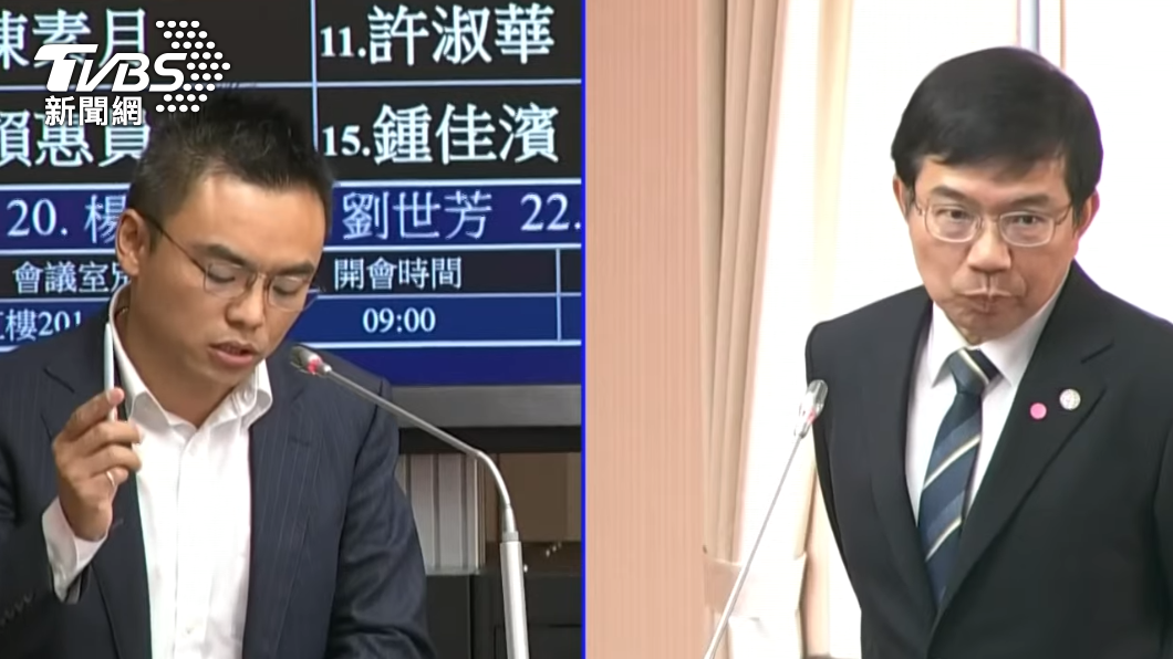 王國材接受洪孟楷質詢。(圖/TVBS)