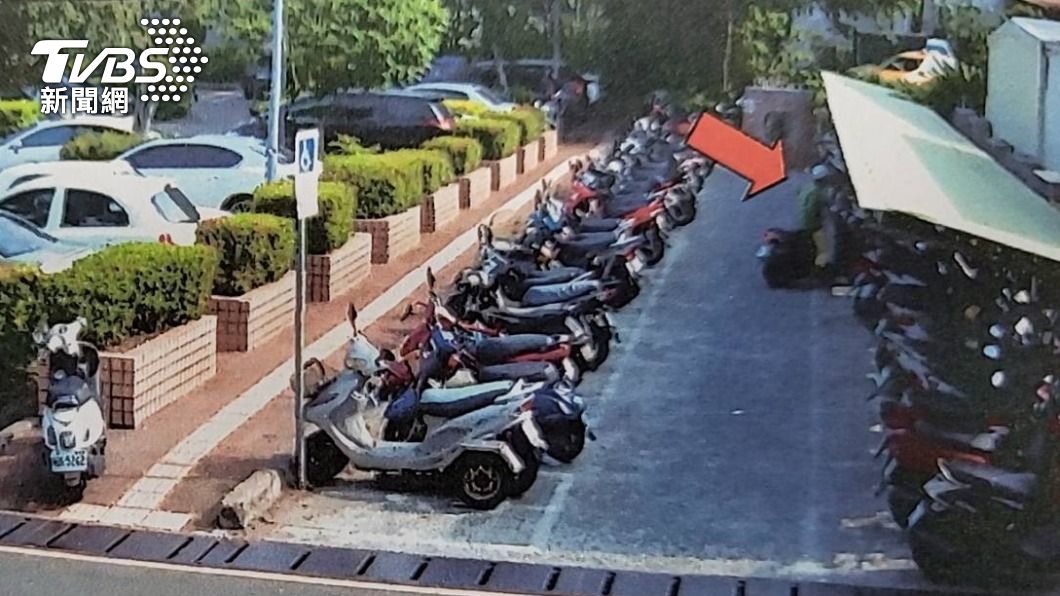 謝姓慣犯酒後在停車場發現機車鑰匙沒拔,居然直接將車騎走。(圖/TVBS