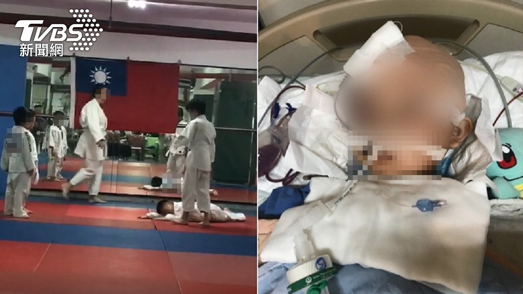 7歲男童遭教練重摔腦死。(圖/TVBS)