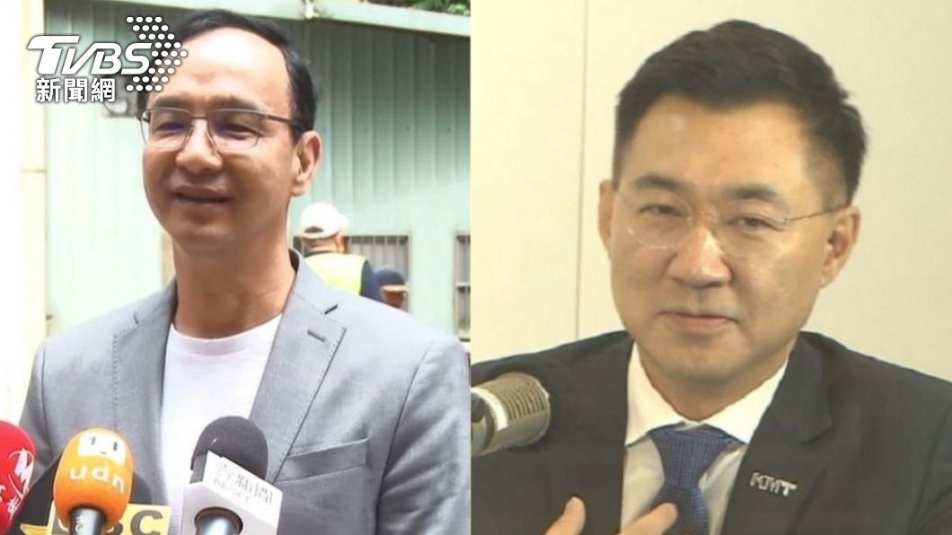 朱立倫尚未表態，江啟臣則已發表參選聲明。（圖／TVBS資料畫面）