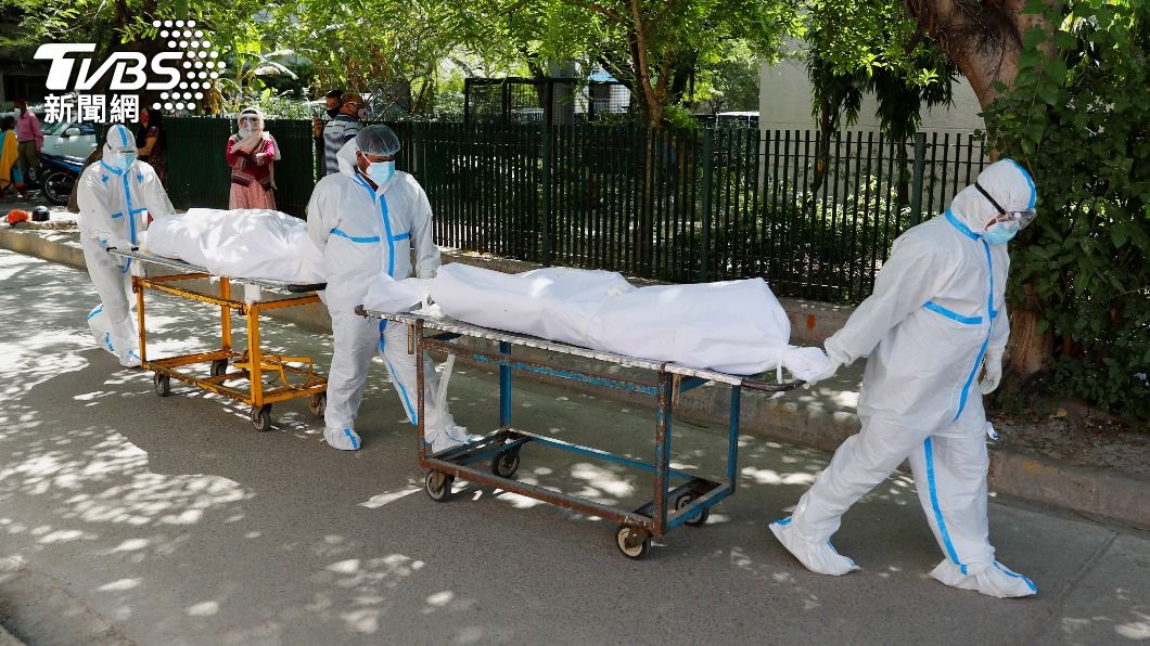 印度全國至24日為止,共累積1700萬例確診,19.2萬人死亡。(圖/達志影像路透社)