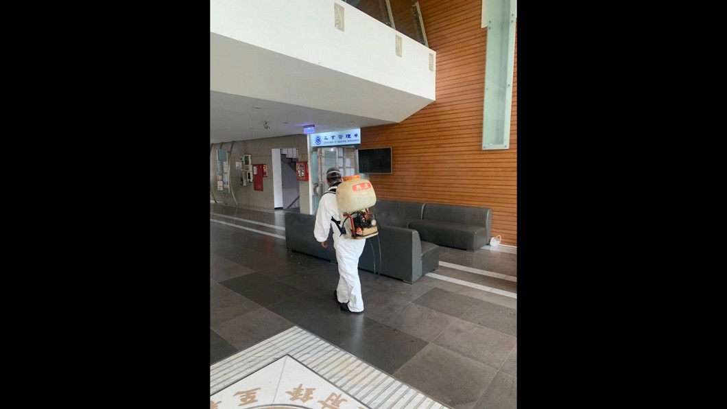 台科大消毒校園。(圖/台科大提供)