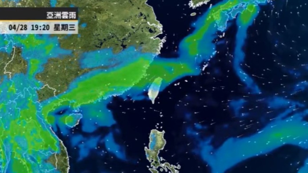 明日將有一波鋒面報到。（圖／翻攝自天氣風險公司）