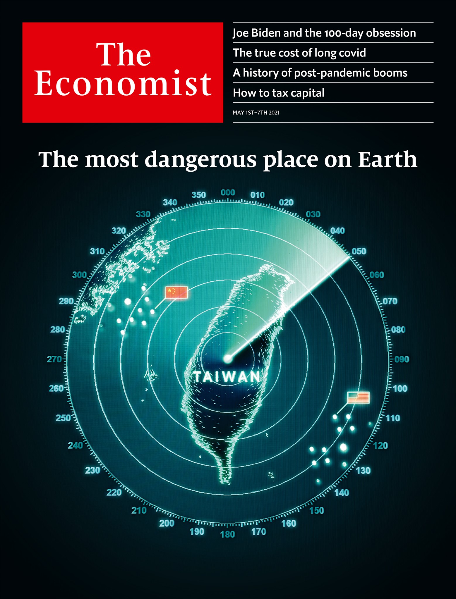 《經濟學人》稱台灣是地球最危險地方。（圖／翻攝自The Economist臉書）