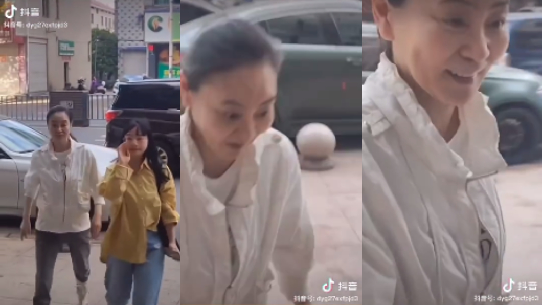 網友捕捉野生劉雪華。（圖／翻攝自微博）