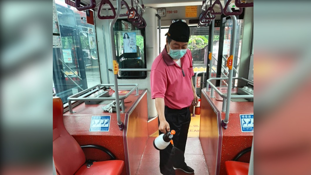 案1134大多搭乘公車,車內外都消毒過。(圖/欣欣客運提供)