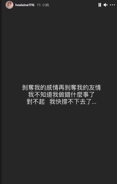 荳荳心痛發文。(圖/翻攝自荳荳IG)
