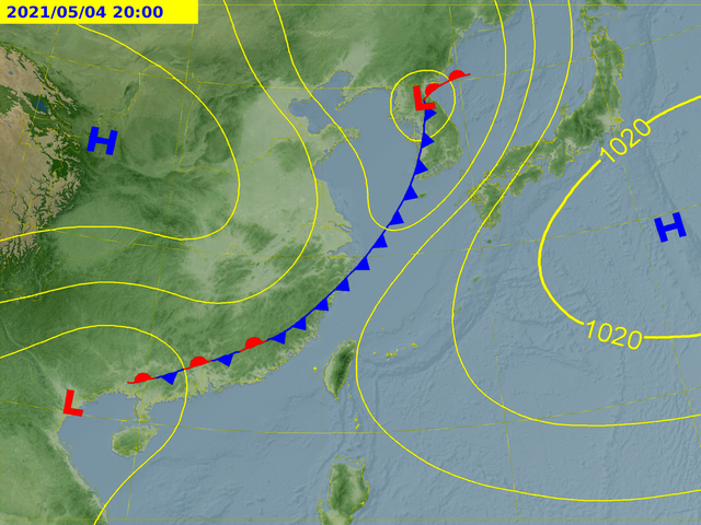 本週2波鋒面接力來襲。（圖／翻攝自中央氣象局）