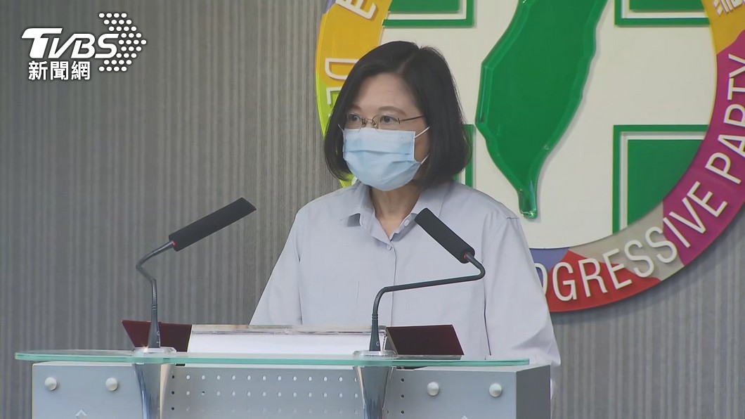 民進黨主席蔡英文也曾為趙介佑涉毒案道歉。(圖/TVBS)