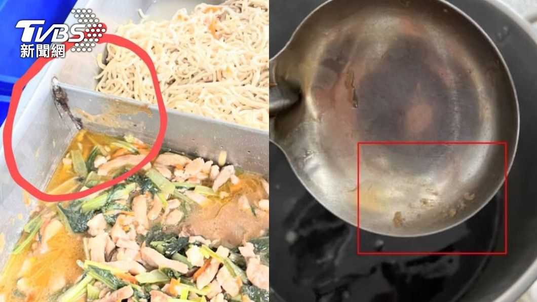 學校廚房的餐具衛生堪憂。(圖/TVBS資料畫面)