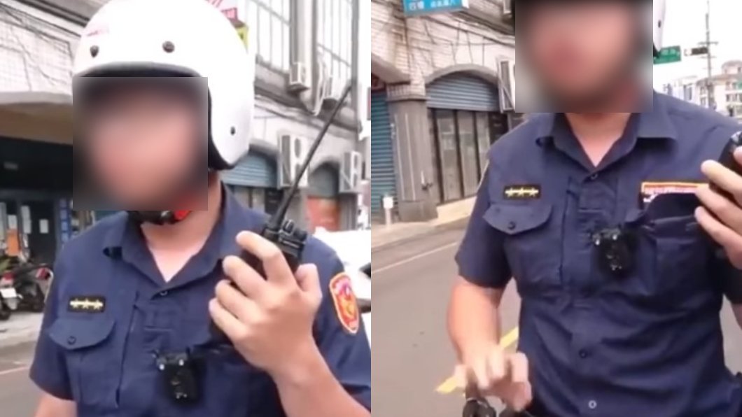 莊警與駕駛對話影片曝光,引起網友撻伐。(圖/翻攝自爆料公社公開版)