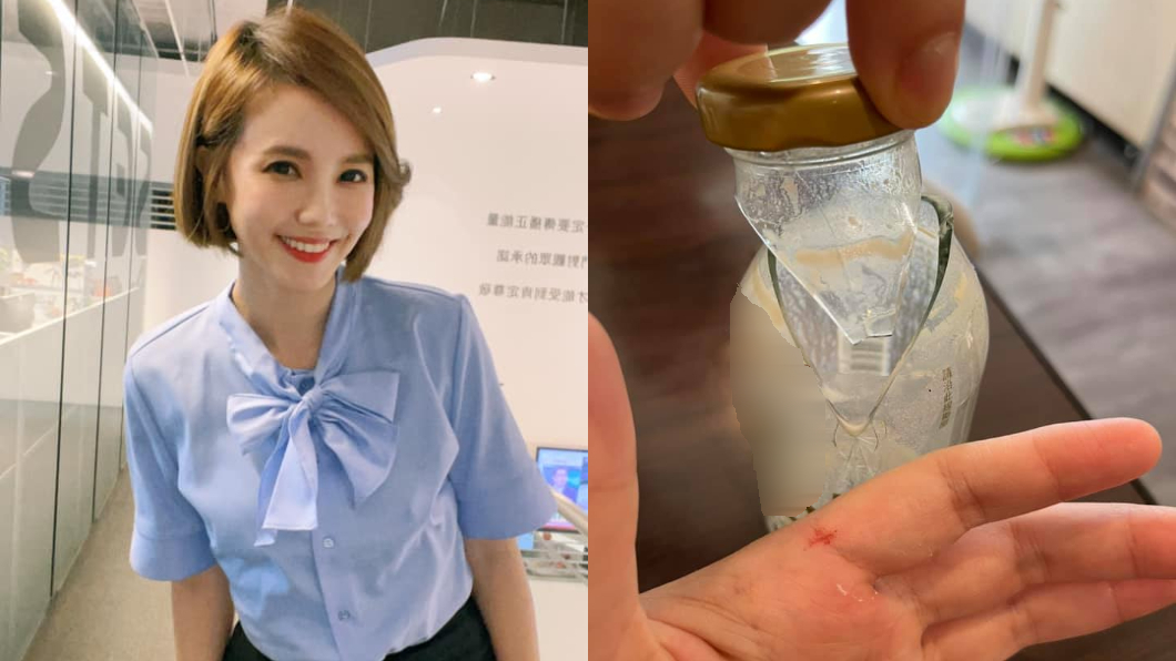小心！女主播幫孩開牛奶瓶「一扭就裂」　見血險刺進手掌