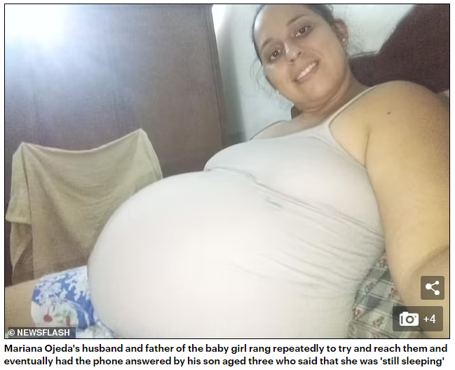歐赫達親餵母乳時休克死亡。(圖/翻攝自Daily Mail)