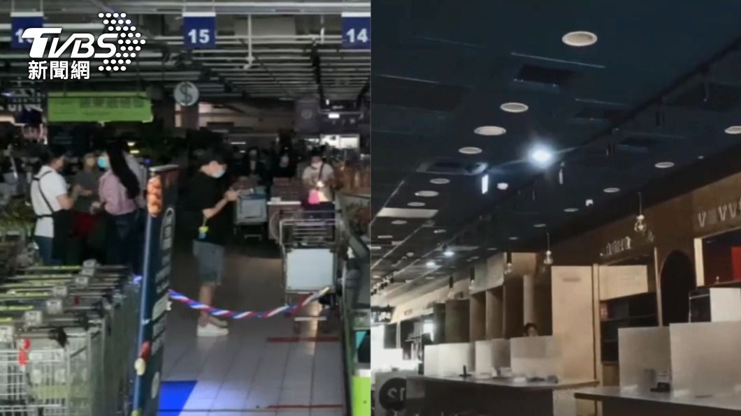 各地陸續出現停電情形。(圖/TVBS)