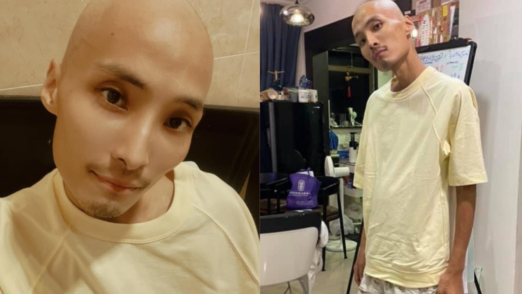 陳積榮罹癌後爆瘦。(圖/翻攝自人行臉書)