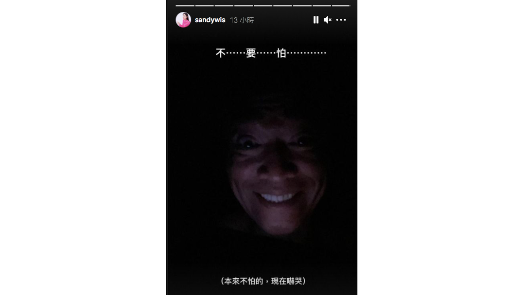 吳宗憲黑夜自拍照驚人。(圖/翻攝自吳姍儒IG)