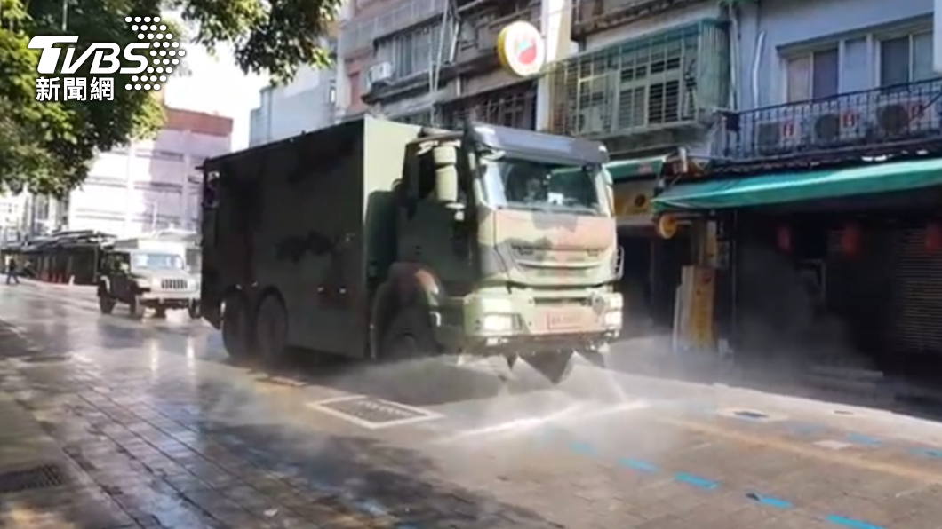 萬華地區日前進行消毒。(圖/TVBS資料照)