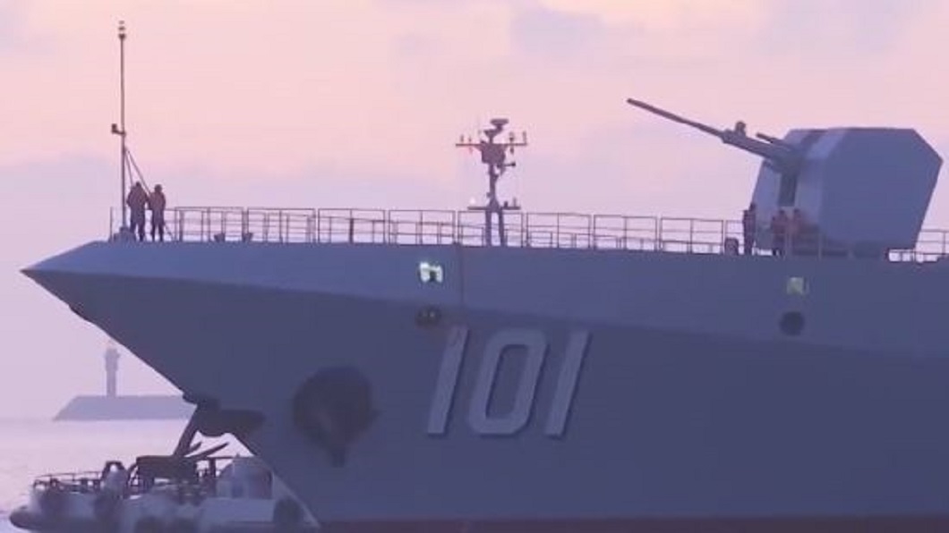 美日法澳東海演習 中三艦通過宮古海峽
