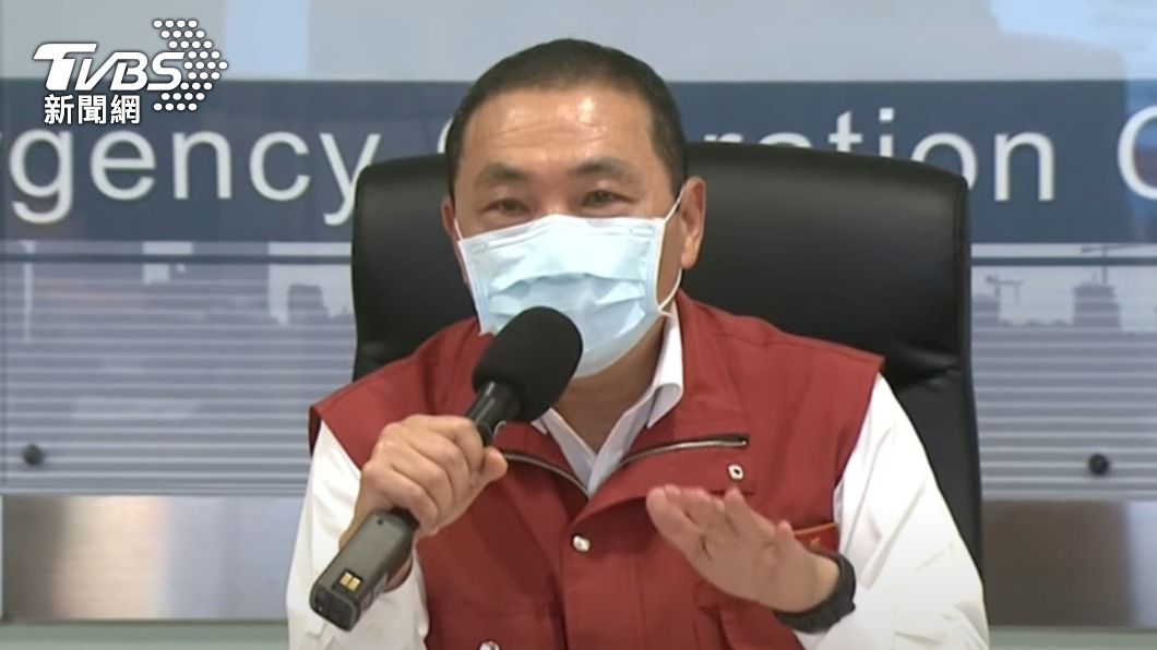 侯友宜召開記者會說明疫情狀況。(圖/TVBS)