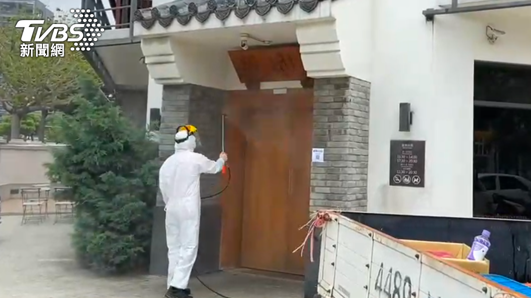 竹縣安排相關場所消毒。(圖/TVBS)