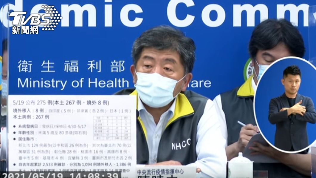 中央流行疫情指揮中心指揮官陳時中。(圖/TVBS)