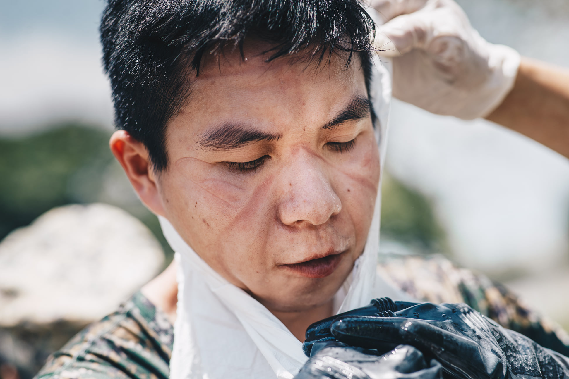 國軍化學兵站在防疫第一線。(圖/軍聞社)