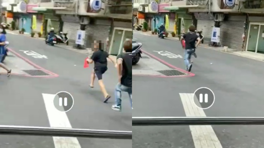 張男跑給店員追。（圖／翻攝自我是中和人）