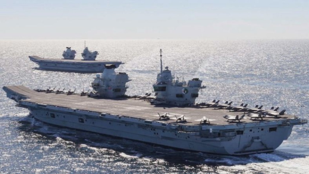 英軍航母戰艦海上會師 打擊群將赴印太巡航