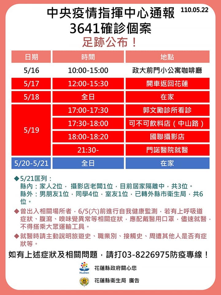 案3641活動足跡。(圖/花蓮縣政府提供)