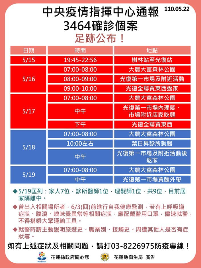 案3464活動足跡。(圖/花蓮縣政府提供)