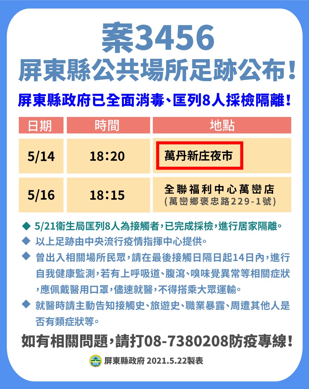 案3456活動足跡。(圖/屏東縣政府提供)
