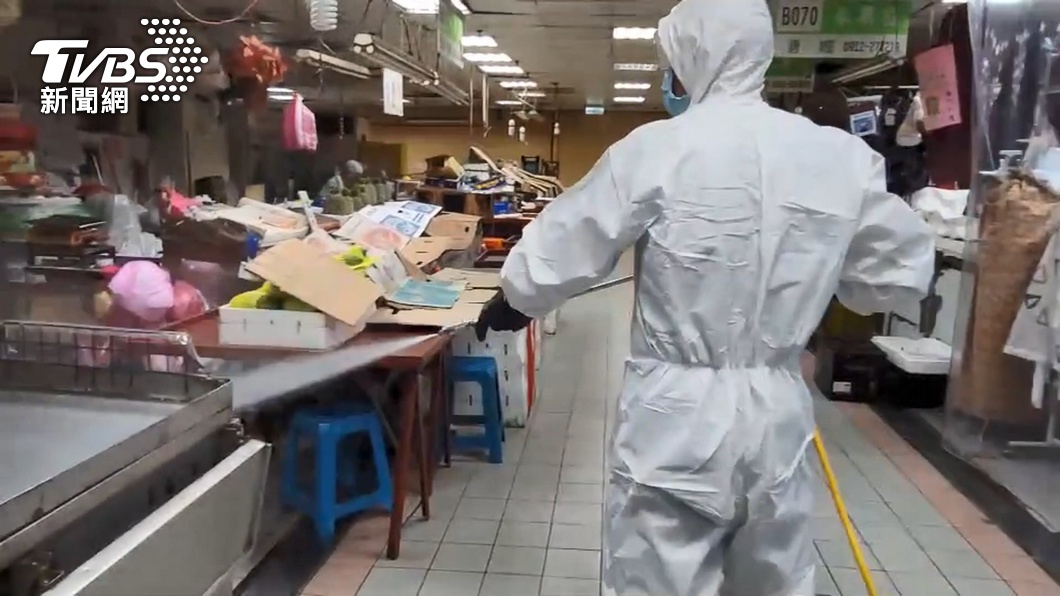 基隆市針對確診者足跡進行消毒。（示意圖／TVBS）