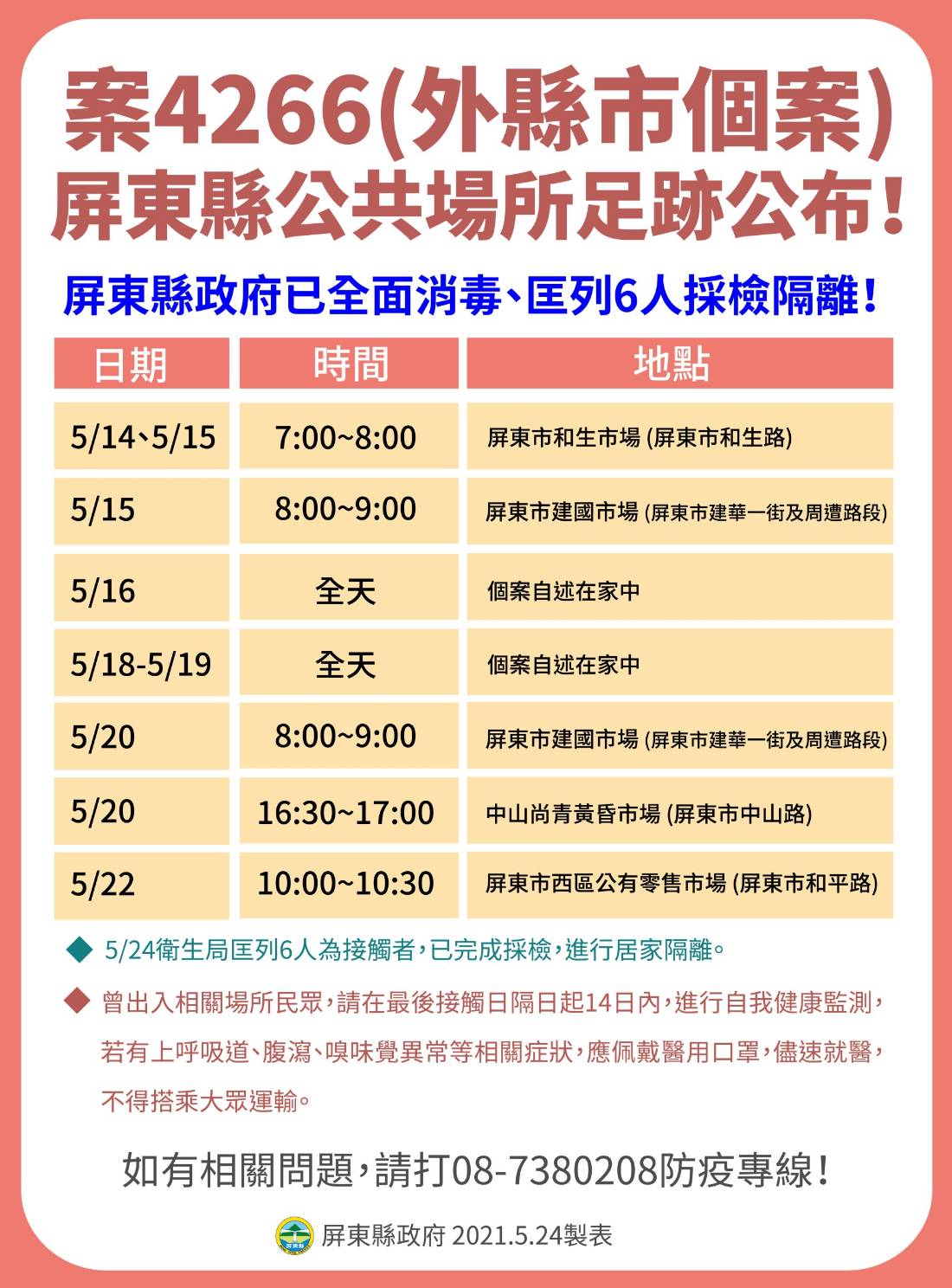 案4266活動足跡。(圖/屏東縣政府提供)