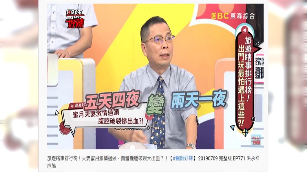 這對夫妻的蜜月旅行從五天四夜變成兩天一夜。(圖/翻攝自YouTube)