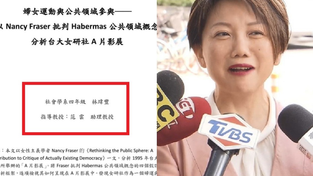 指導教授是范雲!林瑋豐論文遭起底分析「成人影展」