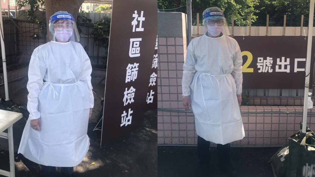 警察全副武裝在篩檢站維護安全。(圖/翻攝自新竹市警察局第一分局樹林頭派出所臉書粉專)