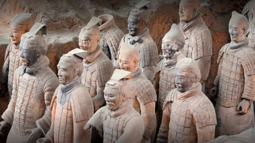 多數人的印象裡,兵馬俑都是灰黃的陶土色。(圖/翻攝自Google Map)