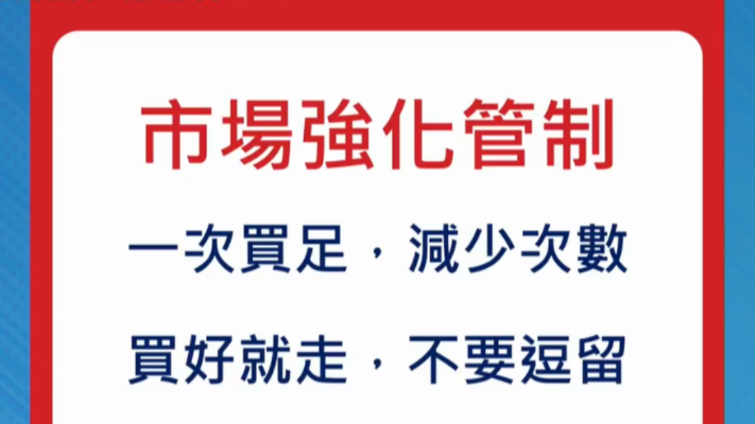 新北傳統市場加強管制。(圖/翻攝自侯友宜臉書)