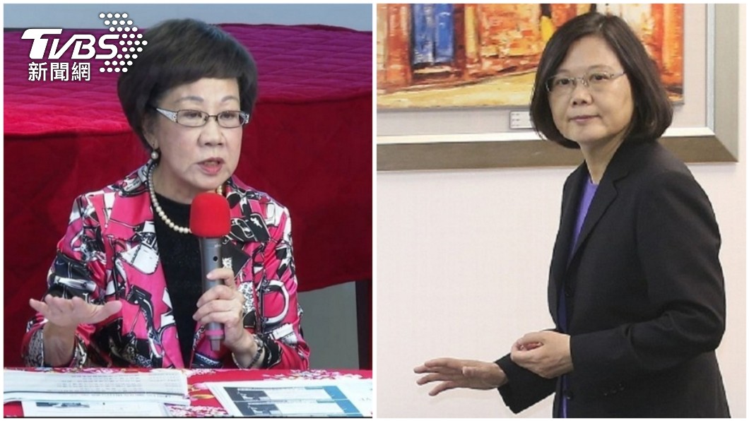 前副總統呂秀蓮對於蔡英文總統在處理疫情和疫苗事件有瑕疵。（合成圖／TVBS資料畫面）