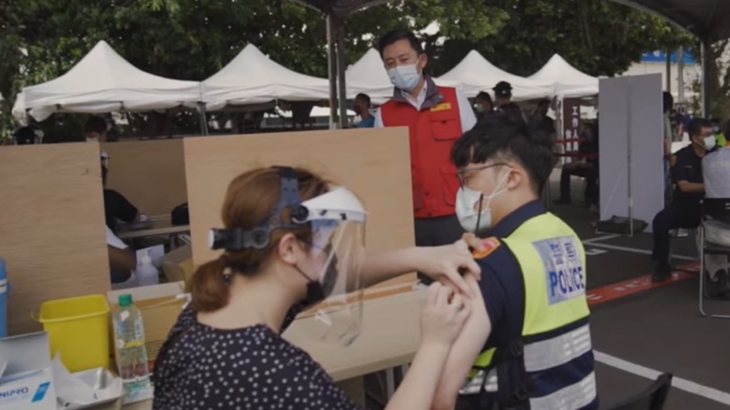 竹市疫苗施打站。(圖/翻攝自林智堅臉書)