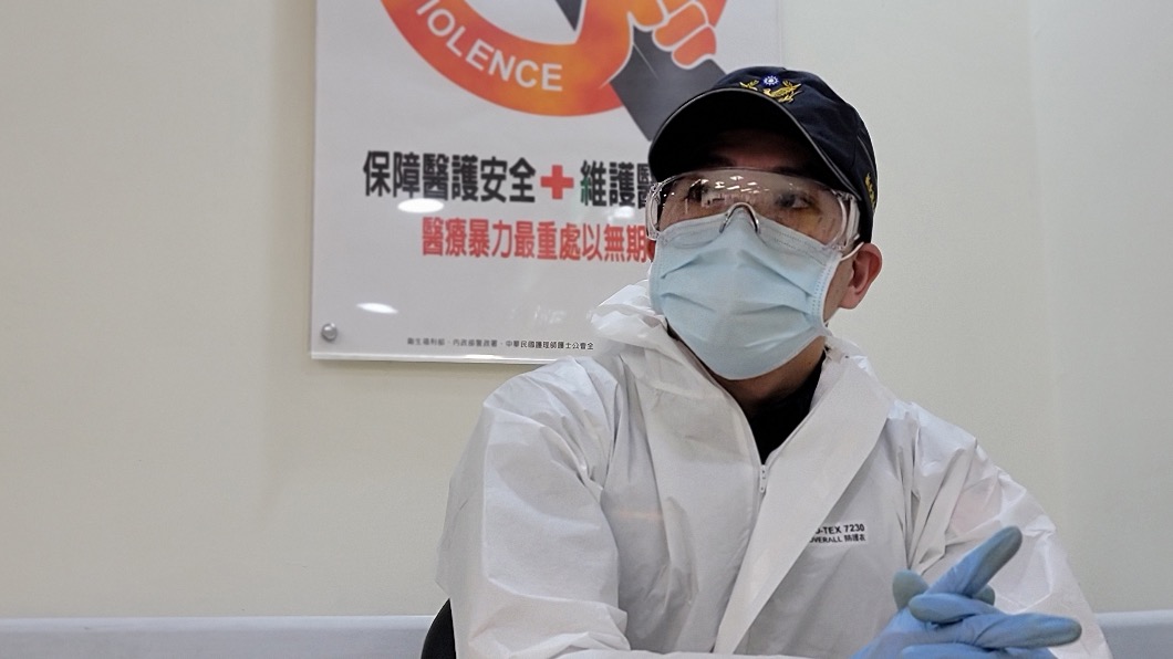 員警也駐守醫院維安。(圖/雙和醫院提供)