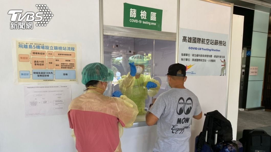 小港機場篩檢站啟用 2乘客有症狀快篩為陰性