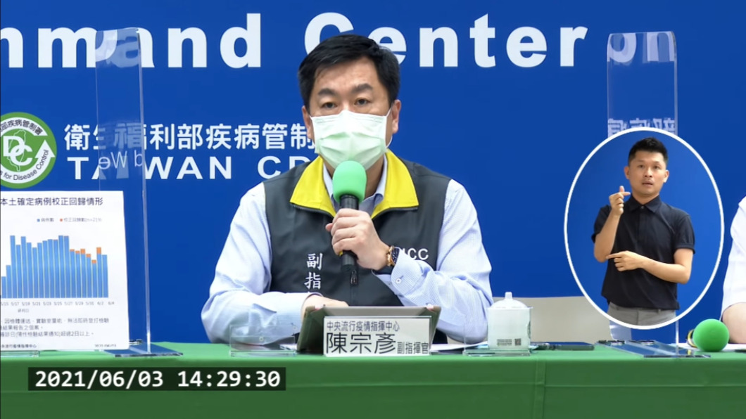 疫情指揮中心副指揮官陳宗彥講述航空公司疏失。（圖／疫情指揮中心）