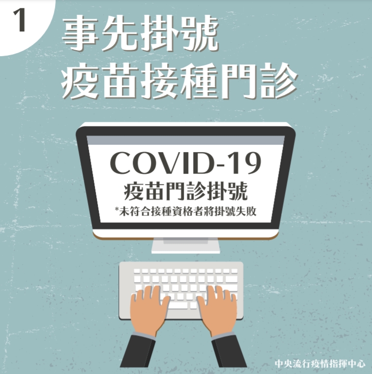 事前掛號疫苗接種門診。(圖/中央流行疫情指揮中心)