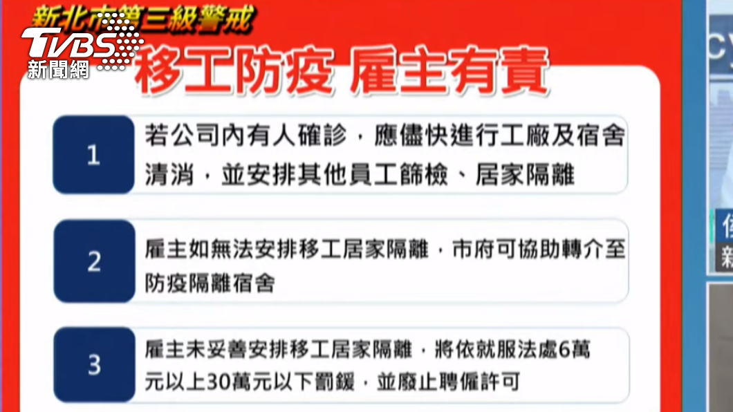 侯友宜強調雇主有義務對移工防疫負責。(圖/TVBS)