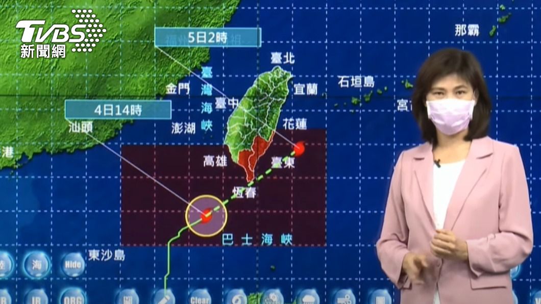 颱風最新動態。(圖/中央氣象局)