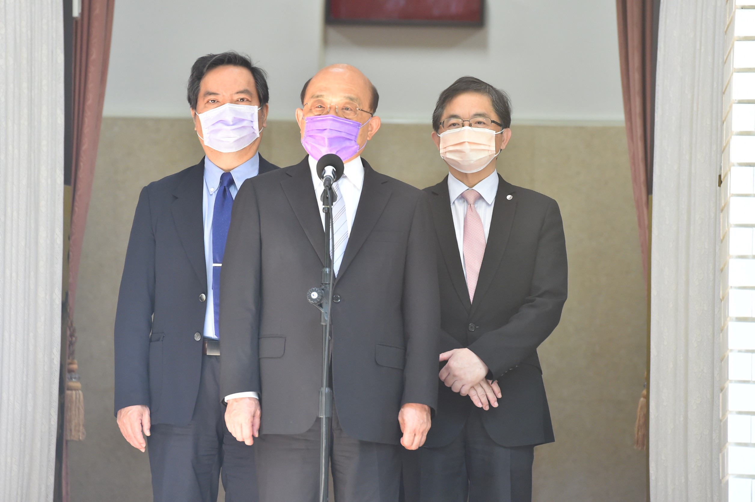 針對是否普發1萬,蘇貞昌說錢有限。(圖/行政院提供)
