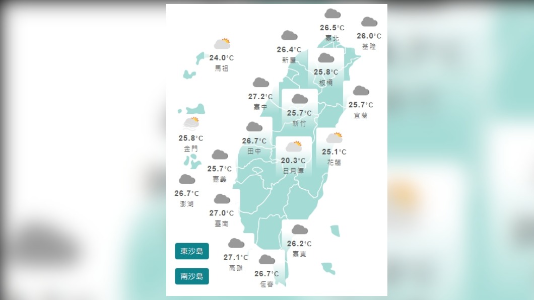 今午後防劇烈天氣!下周一熱帶擾動加梅雨鋒面 中南部防強降雨