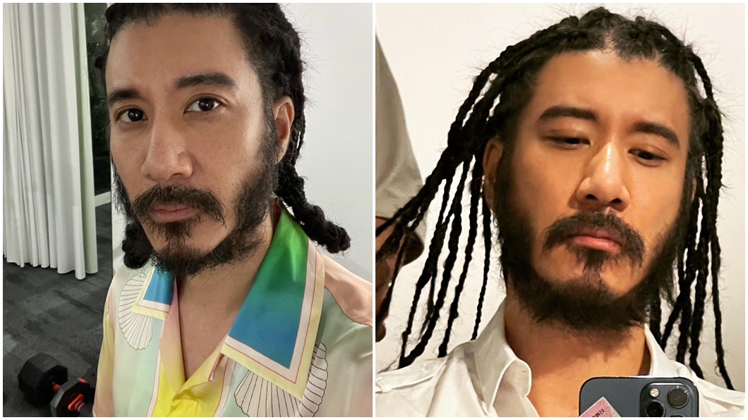 王力宏日前曾曝光蓄鬍照片。（圖／翻攝自王力宏臉書）